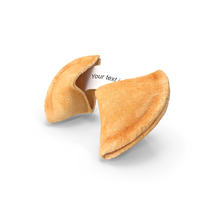Open Fortune Cookie with Message PNG & PSD Images