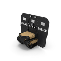 RBS1 SWAT BOT Robotic Ballistic Shield PNG & PSD Images