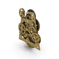 Clockwork Gears Brass PNG & PSD Images