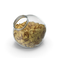 Spherical Jar with Potato Chips PNG & PSD Images