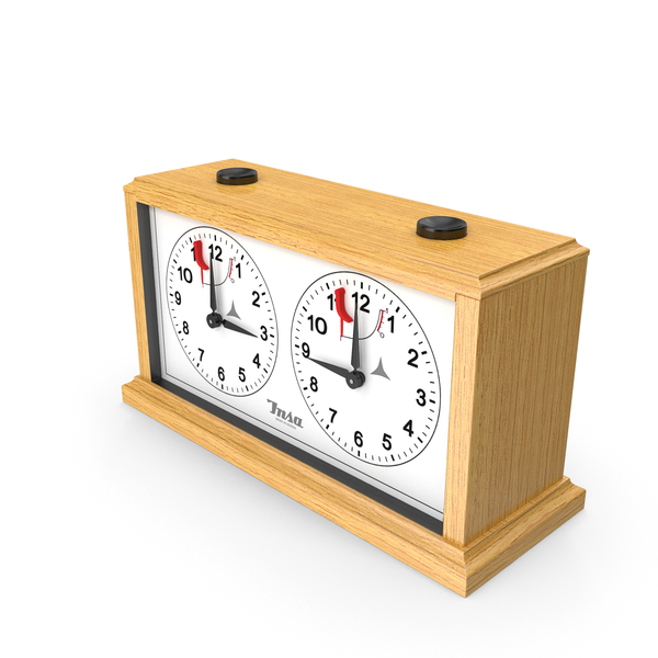 INSA Wooden Mechanical Chess Clock PNG & PSD Images