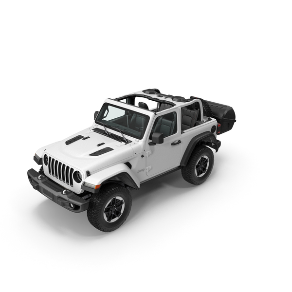 Jeep Wrangler with Thule Transporter Combi PNG Images PSDs for