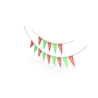 Red and Green Merry Christmas Garland PNG & PSD Images