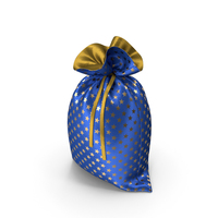 Blue Christmas Bag with Gifts PNG & PSD Images
