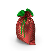 Red and Green Christmas Bag with Gifts PNG & PSD Images