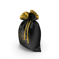 Black Happy New Year Bag with Gifts PNG & PSD Images