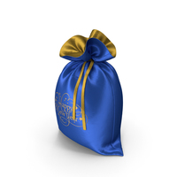 Blue Happy New Year Bag with Gifts PNG & PSD Images