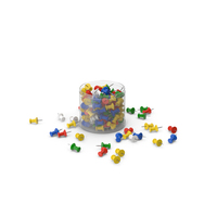 Push Pins Plastic Box PNG & PSD Images