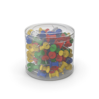 Push Pins In Plastic Box PNG & PSD Images