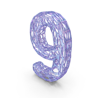 Organic Alphabet Number 9 PNG & PSD Images