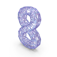 Organic Alphabet Number 8 PNG & PSD Images