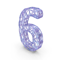 Organic Alphabet Number 6 PNG & PSD Images