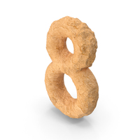 Stone Alphabet Number 8 PNG & PSD Images