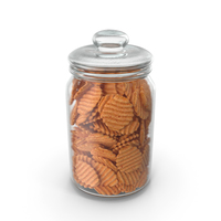 Jar with BBQ Crinkle Cut Wavy Potato Chips PNG & PSD Images