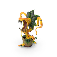Carnivorous Plant Yellow PNG & PSD Images