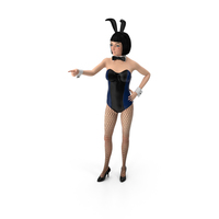 Bunny Girl Pointing PNG & PSD Images