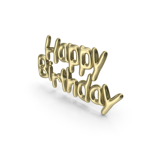 Symbol Gold Happy Birthday Png Images Psds For Download Pixelsquid Sb