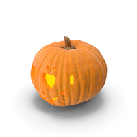 Jack o Lantern Pumpkin with Carved Face PNG & PSD Images