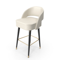 Covet Lounge Beige Collins Bar Chair PNG & PSD Images