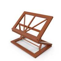 Collapsible Wooden Book Stand PNG & PSD Images