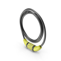 Combo Cable Bicycle Lock PNG & PSD Images