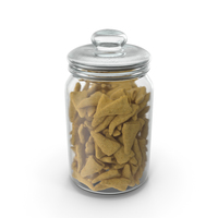Jar with Cone Shaped Corn Snacks PNG & PSD Images