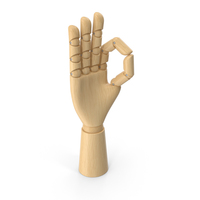 Wooden Hand OK PNG & PSD Images
