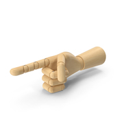 Wooden Hand Point Out PNG & PSD Images
