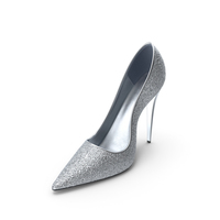 Women's Shoes Silver PNG & PSD Images