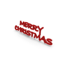 Red Foil Tree Symbol Merry Christmas PNG & PSD Images