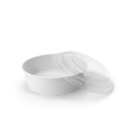 Paper Food Bowl with Clear Lid for Soup for Salad 20 Oz 500 ml Open PNG & PSD Images