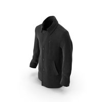 Mens Coat Black PNG & PSD Images