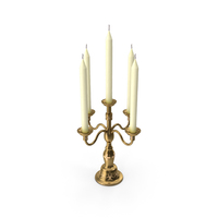 Candle Stand Gold PNG & PSD Images