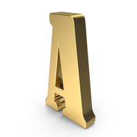 Gold Letter A PNG & PSD Images