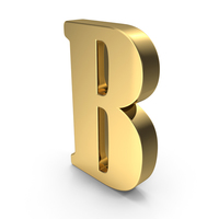 Gold Letter B PNG & PSD Images