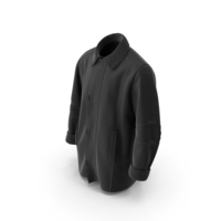 Men's Coat Black PNG & PSD Images