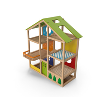 All Seasons Kids Wooden Dollhouse by Hape PNG & PSD Images