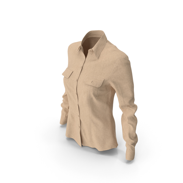 Women's Shirt Beige PNG & PSD Images