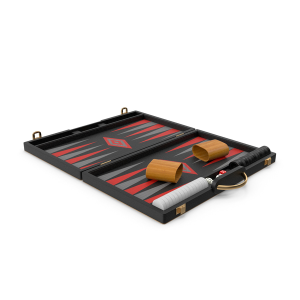 Black Backgammon Board Game Set PNG & PSD Images