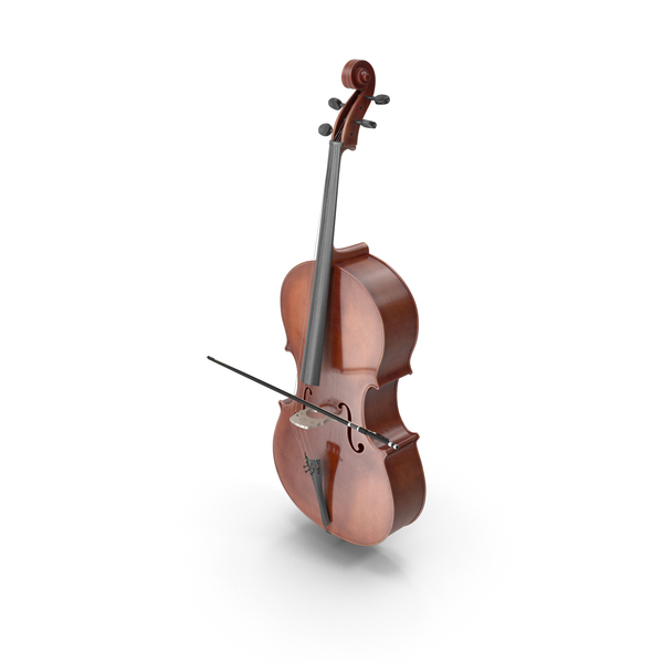 Cello Instrument With Bow PNG & PSD Images