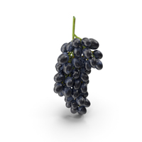 Cluster of Black Grapes PNG & PSD Images