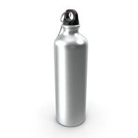 Aluminum Sport Water Bottle with Carabiner PNG & PSD Images