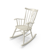 Antique Wooden Rocking Chair PNG & PSD Images