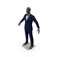 Blue Tuxedo Suit PNG & PSD Images