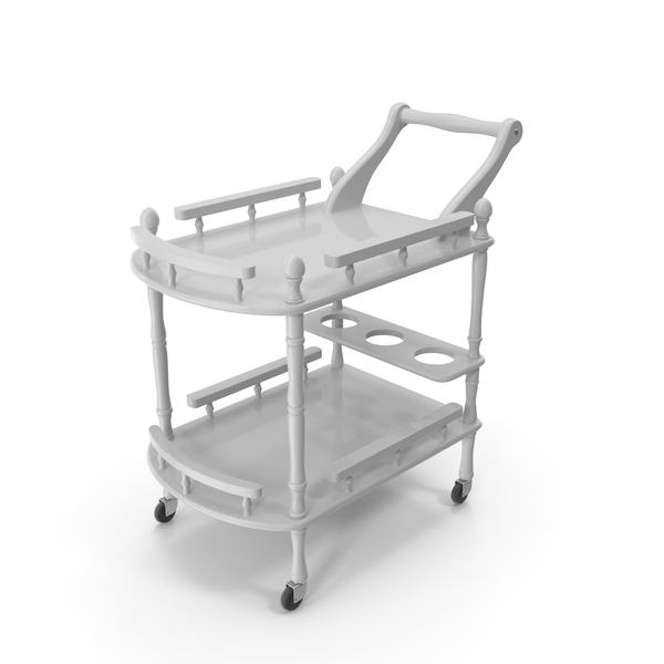 Hotel Style Trolley Serving Cart PNG & PSD Images