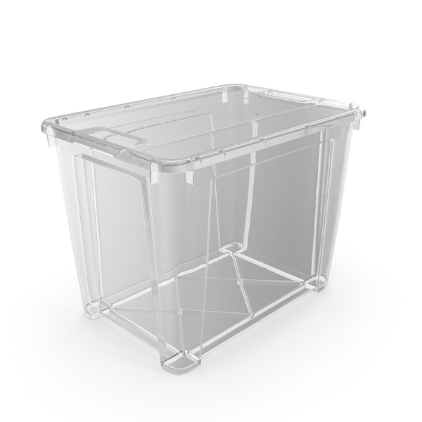 Big transparent plastic best sale box