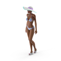 Light Skin Bikini Girl Standing Pose PNG & PSD Images
