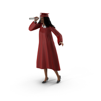 Light Skin Graduation Gown Woman PNG & PSD Images