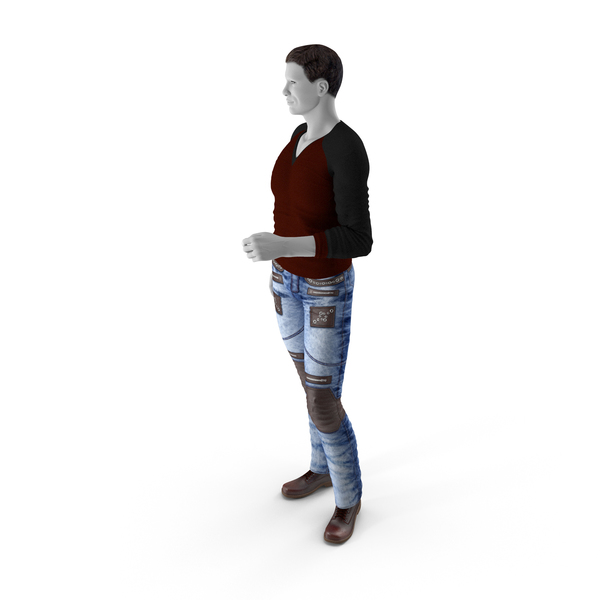 3d man with a cup standing pose - scanned 3d models - Renderbot