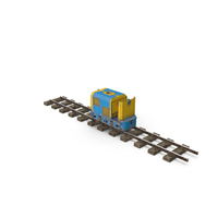 Mining Locomotive on Railway Section Dusty PNG & PSD Images